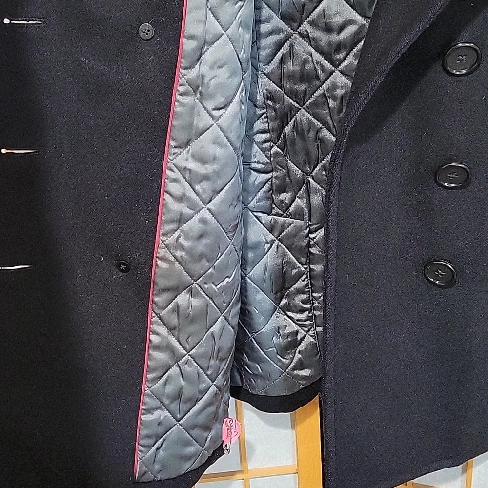 J. Crew black double breasted wool and thinsulate peacoat - Picture 5 of 13